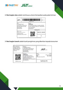 Panduan J&T Cargo | PDF