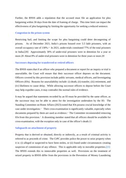 Further, the BNSS adds a stipulation that the accused must file an application for plea
bargaining within 30 days from the da