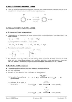 Overview of Amines and Their Reactions | PDF | Amine | Ammonium