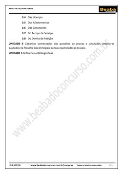 APOSTILA ESQUEMATIZADA 
 
 
 
LEI 8.112/90                  www.beabadoconcurso.com.br/compras        Todos os direitos reser