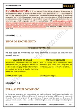 APOSTILA ESQUEMATIZADA 
 
 
 
LEI 8.112/90                  www.beabadoconcurso.com.br/compras        Todos os direitos reser
