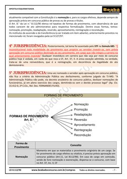 APOSTILA ESQUEMATIZADA 
 
 
 
LEI 8.112/90                  www.beabadoconcurso.com.br/compras        Todos os direitos reser