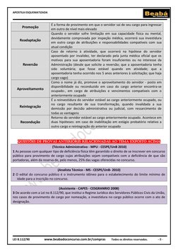 APOSTILA ESQUEMATIZADA 
 
 
 
LEI 8.112/90                  www.beabadoconcurso.com.br/compras        Todos os direitos reser