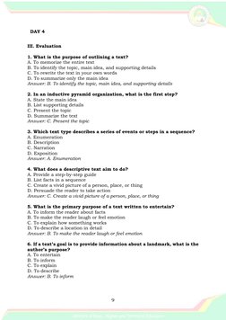 Grade 4 English Week 2: Text Comprehension | PDF | Reading ...
