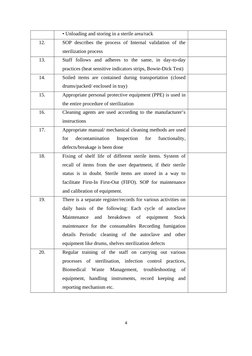 CSSD Operations and Compliance Checklist | PDF | Sterilization ...