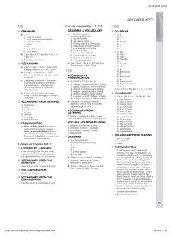 Upper Intermediate Workbook Answer Key | PDF