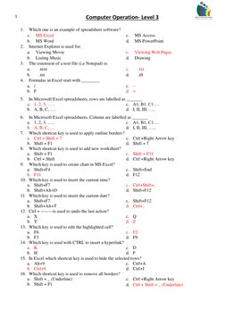 NSDA Level 3 Computer Operation Quiz | PDF | Malware | World Wide Web
