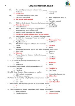 NSDA Level 3 Computer Operation Quiz | PDF | Malware | World Wide Web
