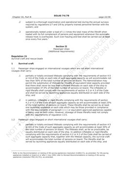 SOLAS Chapter III: Regulations on Safety | PDF | Watercraft | Water ...