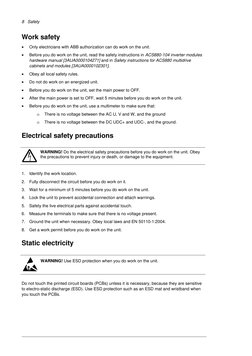 Service Instructions ACS880 R8i Module Expert-Level Instructions | PDF ...