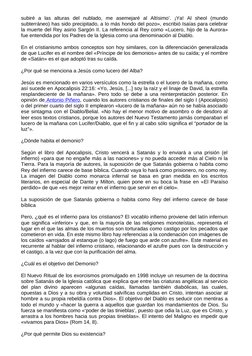 subiré  a  las  alturas  del  nublado,  me  asemejaré  al  Altísimo’.  ¡Ya!  Al  sheol  (mundo
subterráneo) has sido precipit