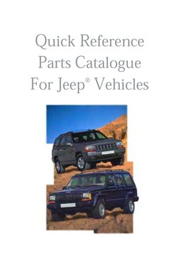 Jeep Parts Catalog Overview | PDF | Brake | Anti Lock Braking System