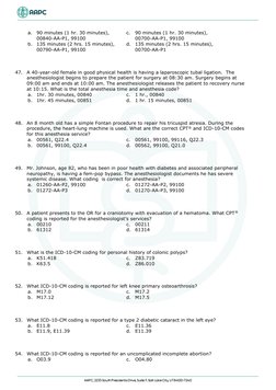 Anesthesia Coding Questions and Answers | PDF | Anesthesia | Surgery