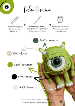 Tempo de confecção: 
Aproximadamente 5
horas corridas.
ficha técnica
Tamanho da peça: 
13cm com ponto 
baixo em “X” 
Tamanho