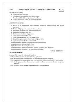 CS3353 C Programming & Data Structures | PDF | C (Programming Language ...