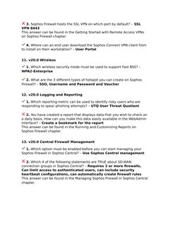 Sophos Firewall v20.0 Exam Insights | PDF | Firewall (Computing ...