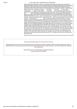 Fanuc Macro Variables and Programming Guide | PDF | Numerical Control ...
