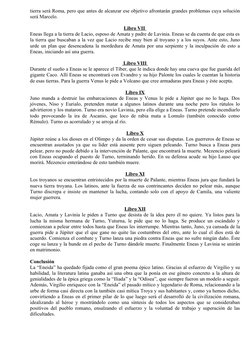 tierra será Roma, pero que antes de alcanzar ese objetivo afrontarán grandes problemas cuya solución 
será Marcelo. 
Libro VI