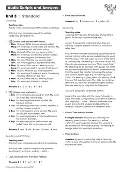 Kids Can Unit 3 Test Materials | PDF | Sneakers | Skirt