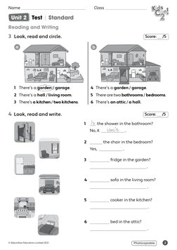 Kids Can 2 Unit 2 Test PDF | PDF | Cognition | Linguistics