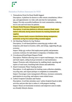 Hackathon Problem Statements | PDF | Artificial Intelligence ...
