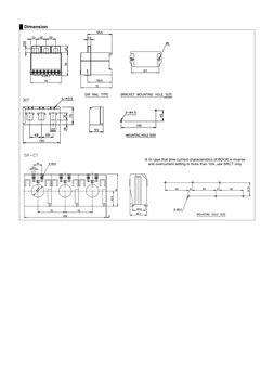 █ Dimension
※ In case that time-current characteristics of BOCR is inverse
and overcurrent setting is more than 10A, use SRCT