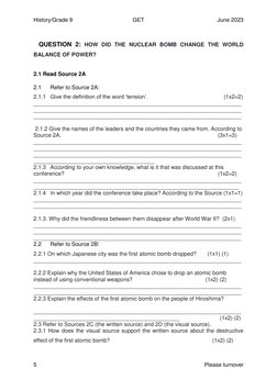 Grade 9 June History Exam 2023 | PDF | Nazi Germany | The Holocaust