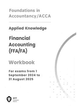 ACCA Financial Accounting Workbook 2024 | PDF | International Financial ...