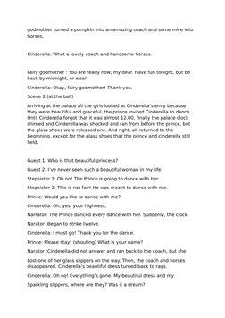 Cinderella Reader's Theater Script | PDF | Cinderella | Grimms' Fairy Tales