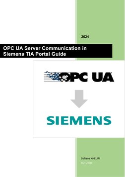 OPC UA Server Setup in TIA Portal Guide | PDF | Programmable Logic ...