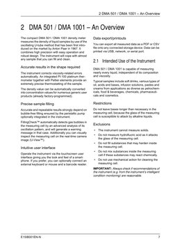 DMA 501/1001 Density Meter Manual | PDF | Electrical Connector | Safety