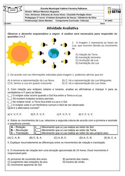Atividades sobre Eclipses e Fases da Lua | PDF | Clima | Clima
