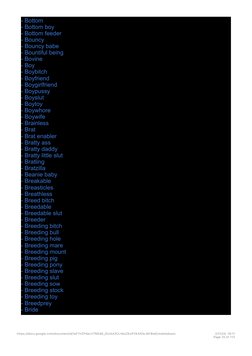 Submissive and Pet Name Megalist | PDF