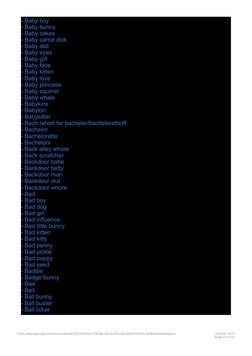 Submissive and Pet Name Megalist PDF 