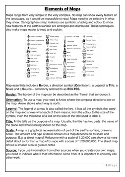 Map Features Guide Geography Skills and Map Essentials | PDF | Map | Earth Sciences