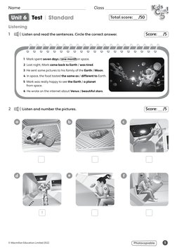 Unit 6 Test for Kids Can Series | PDF