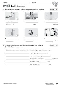 Unit 6 Test for Kids Can Series | PDF