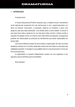 4 
 
 
 
 
1 
INTRODUÇÃO 
Prezado aluno! 
 
O Grupo Educacional FAVENI, esclarece que o material virtual é semelhante 
ao d