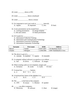 Grade 4 ICT Term 2 Exam Paper | PDF | Laptop | Computer Hardware