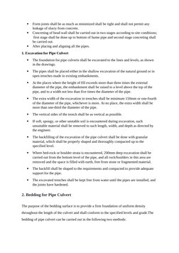 Culvert Construction Method Statement | PDF | Concrete | Pipe (Fluid ...