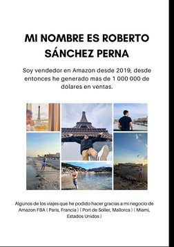 Soy vendedor en Amazon desde 2019, desde
entonces he generado más de 1 000 000 de
dólares en ventas.
MI NOMBRE ES ROBERTO
SÁN