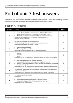 Unit 7 Test Answers for English 9 | PDF | English Language | Sentence ...