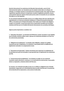 derecho internacional, las resoluciones de tribunales internacionales, como la Corte 
Internacional de Justicia, son vinculan