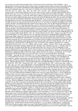 store everyday to sell , Hack Credit Card number with Cvv. Want to buy ssn dob usa, but don't know where? SSNDOB — sale of
in