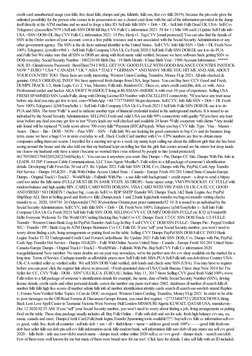 credit card unauthorized usage (ssn fullz, free dead fullz, dumps and pin, fullzinfo, fullz ssn, free cvv fullz 2019), becaus