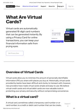 What Are Virtual
Cards?
Virtual cards are automatically
generated 16-digit card numbers
that can be generated instantly. By
u