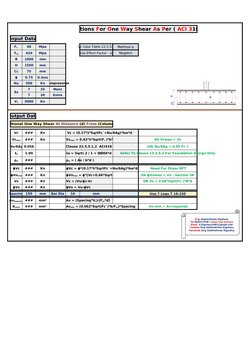 One Way Shear Calculations ACI 318-19M | PDF | Applied Mathematics