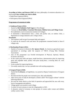 Principles of Agricultural Extension Education | PDF
