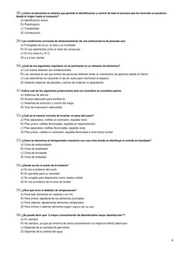 4
28) ¿Cómo se denomina el sistema que permite la identificación y control de todo el proceso que ha recorrido un producto