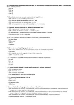 6
46) El peso máximo de manipulación manual de carga que se recomienda no sobrepasar con carácter general y en condiciones